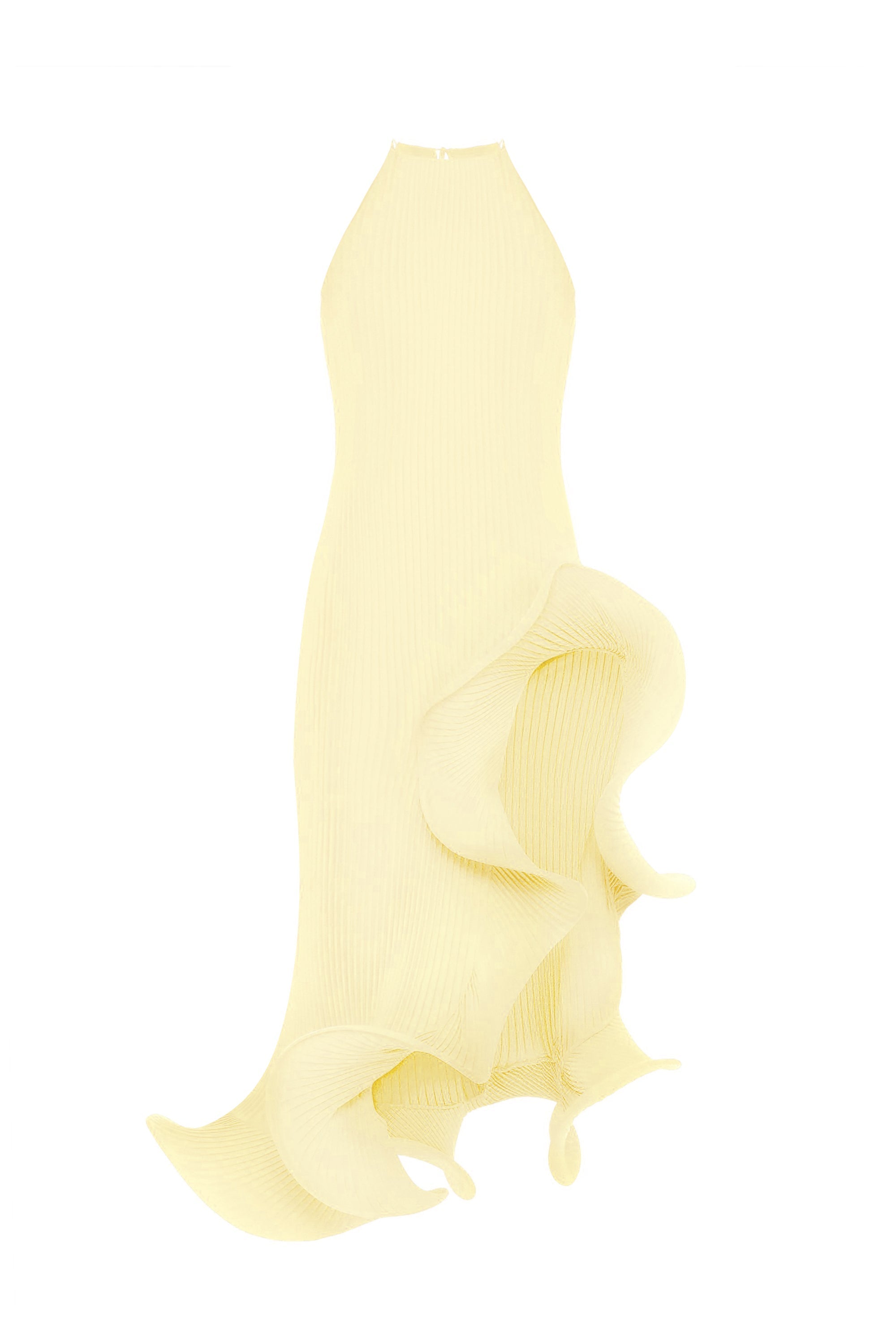 Hand-pleated wave dress