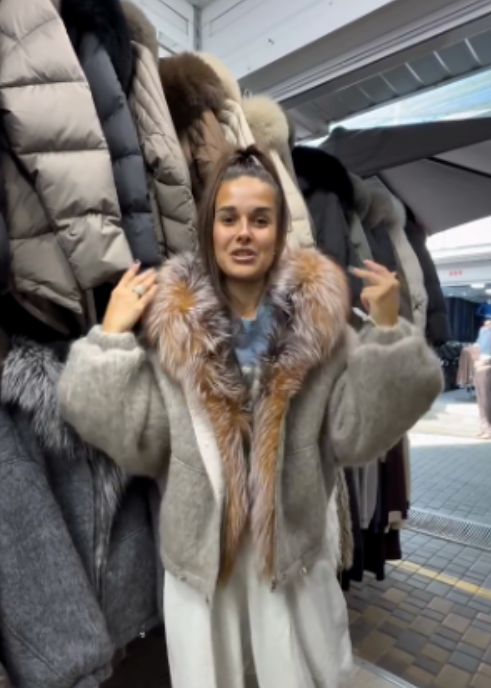 Two-tone suede jacket