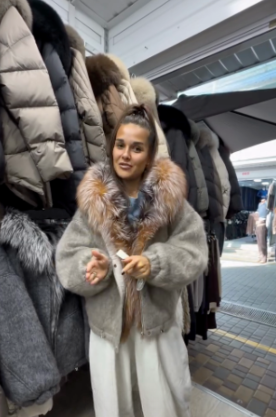 Two-tone suede jacket