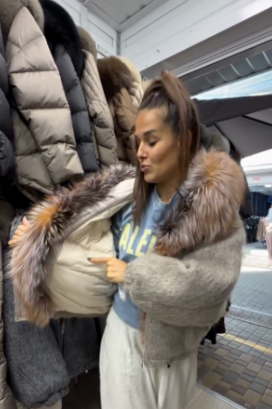 Two-tone suede jacket