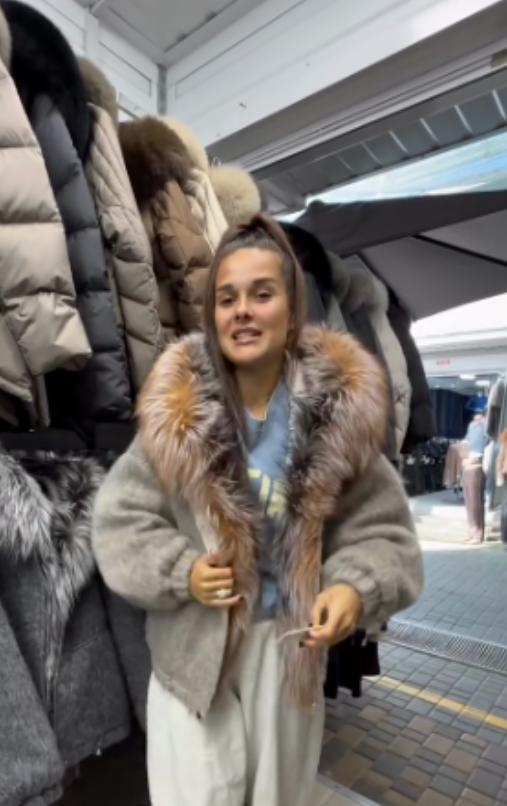 Two-tone suede jacket