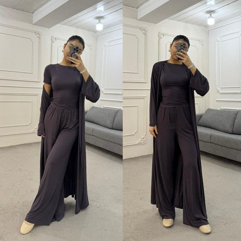 Chic Oversized Knit Suit