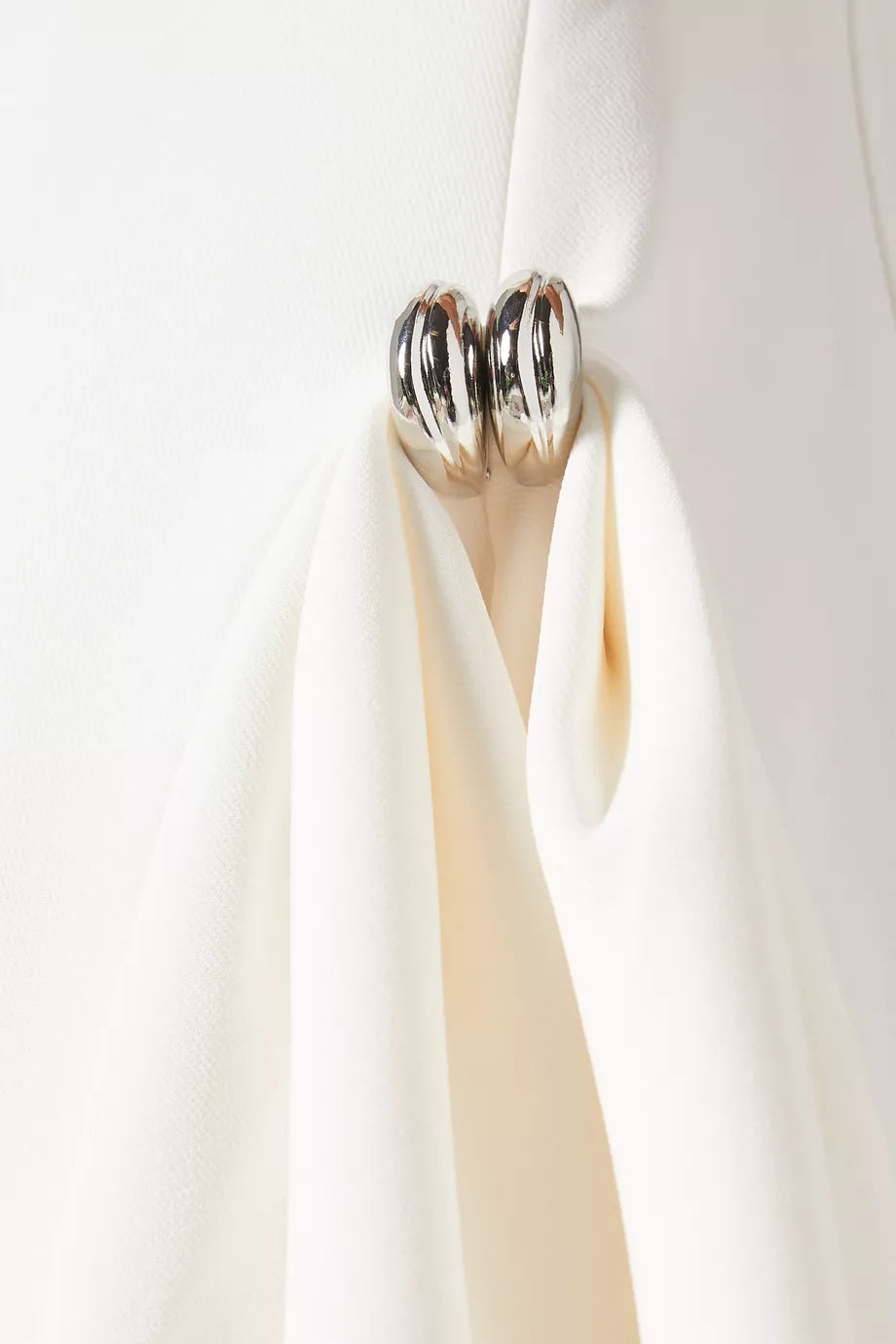 Twill suit midi dress