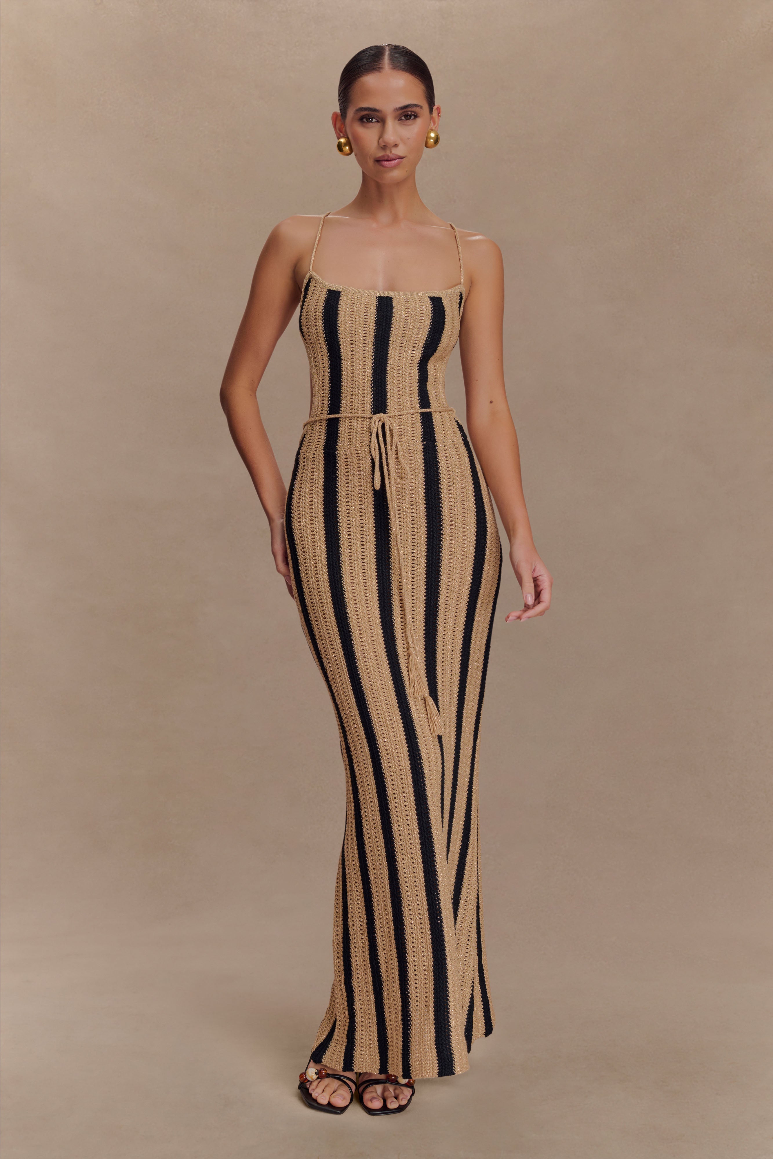 Shepherd Crochet Halter Maxi Dress