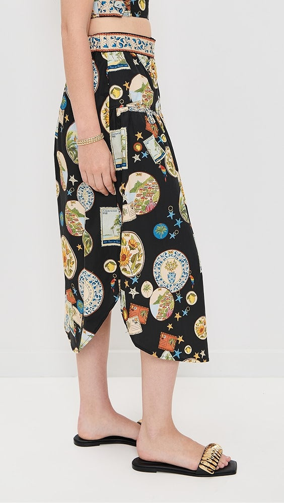 Trip Souvenir Black Mixed Buttons Midi Dress Set