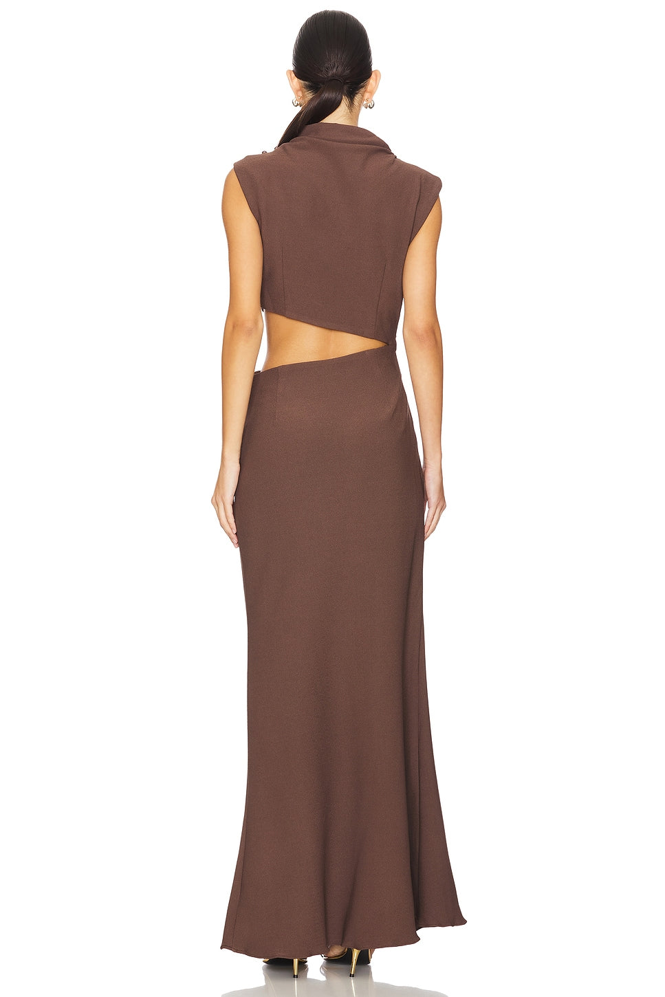 ASYMMETRIC CREPE DRESS