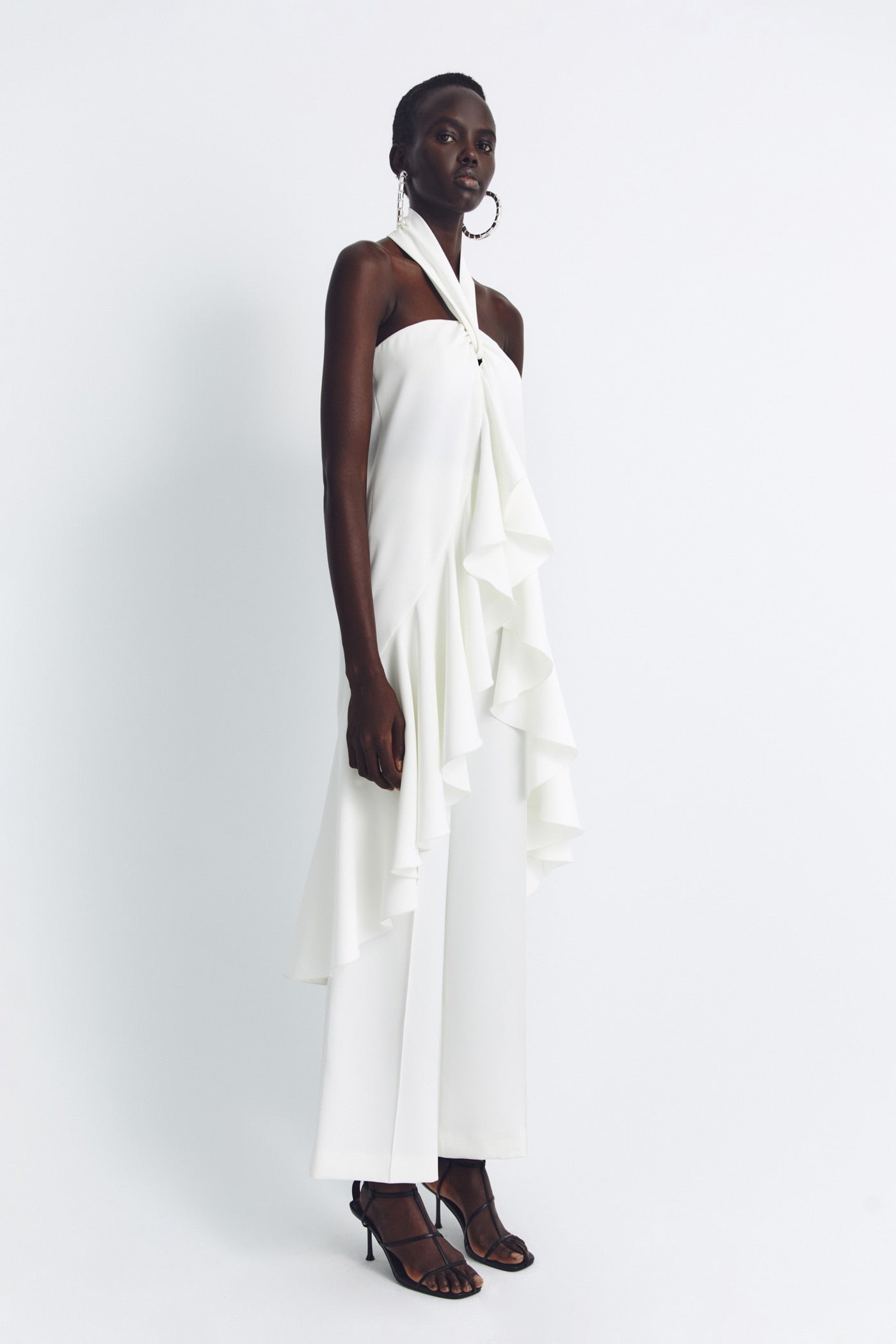 Backless Maxi Top Wide Leg Pants Set