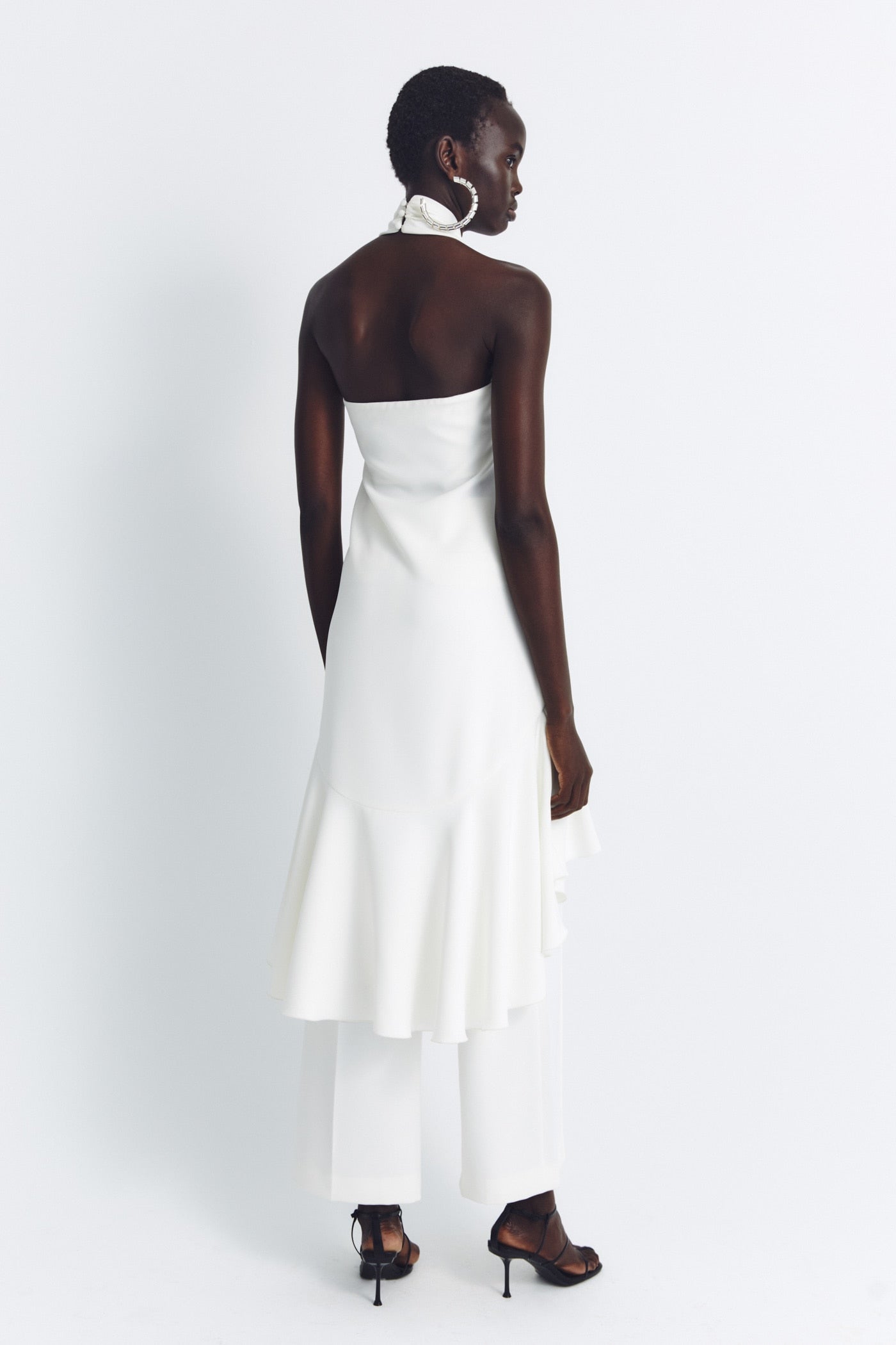 Backless Maxi Top Wide Leg Pants Set