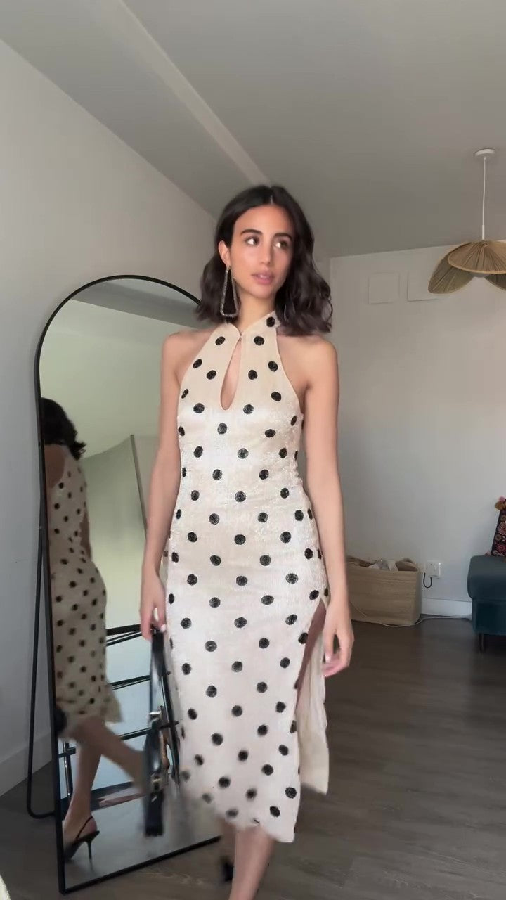 Resort Tassel Jacquard Dress